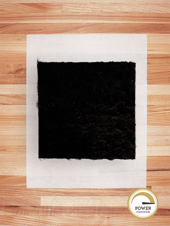 Beef Hide Chips (Hairy) Large - 8"x8" - Hair