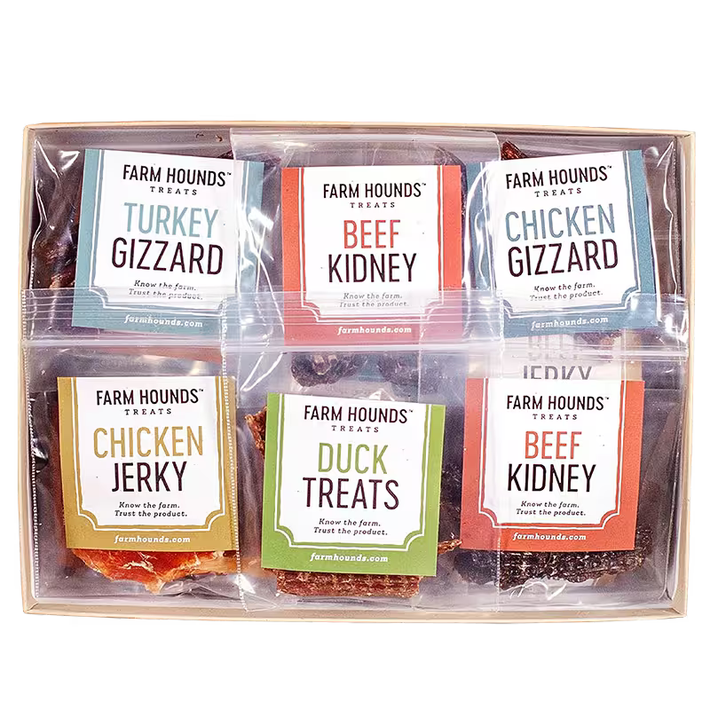 Dog Treat Variety Sample Pack | 12 or 24 Samples | Farm Hounds