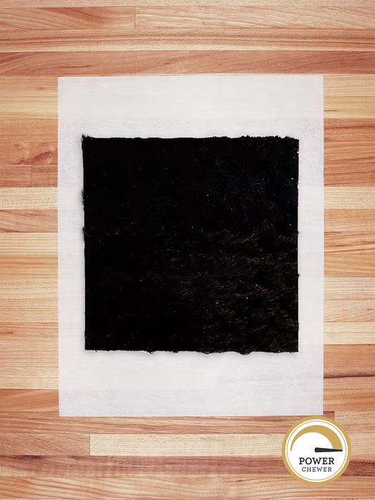 Beef Hide Chips (Hairy) Large - 8"x8" - Hair