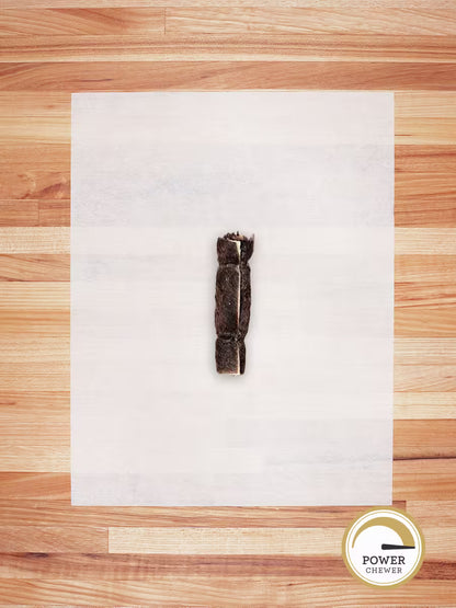 Long-Lasting Natural Beef Hide Rolls (Hairy) Small (4") - with hair