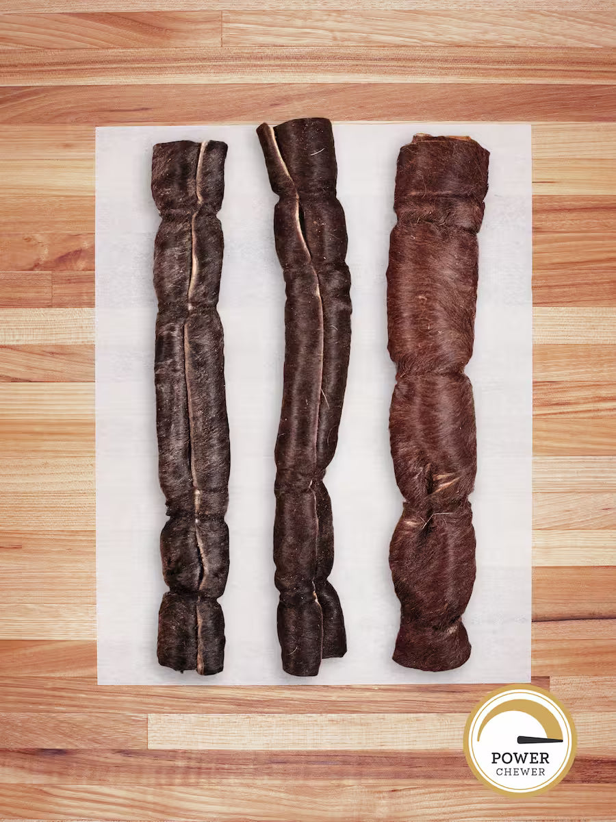 Scratch-N-Dent Products Beef Hide Roll (Hairy) - Giant (12")