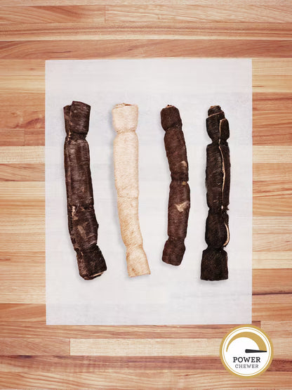 Scratch-N-Dent Products Beef Hide Roll (Hairy) - Large (8")