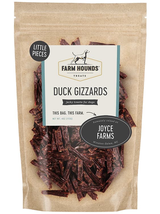 Humane-Raised Duck Gizzard Sticks 4oz - Farm Hounds
