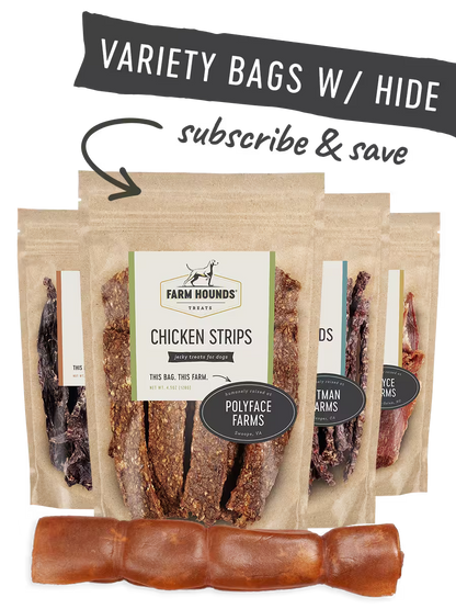 Variety Bags with Hide Box 4 Bags Large 8" Roll - Standard